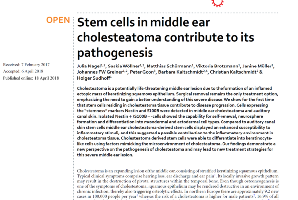 Germany and UK: Middle ear disease