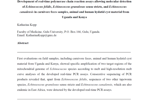 Uganda: Tapeworm (E. felidis)