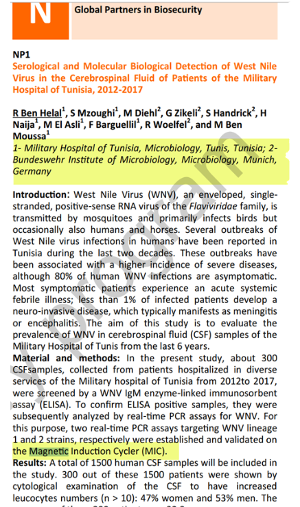 Tunisia West Nile Virus Study